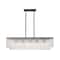 Z-Lite Glacier Linear Chandelier, 5-Light, 11.75 In.W x 42.75 In.L x 11.5 In.H, Matte Black/Clear 1943-42L-MB - alternate 8